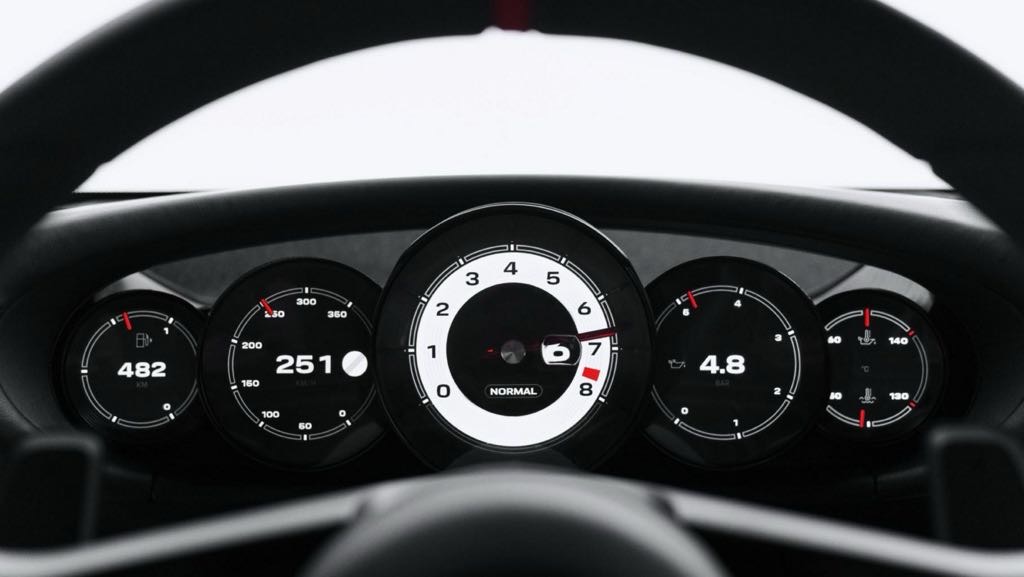 Porsche Mission S Concept Cluster
