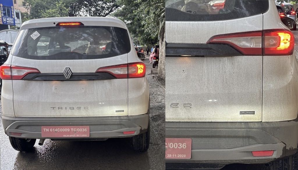 Renault Triber Turbo CNG Spied
